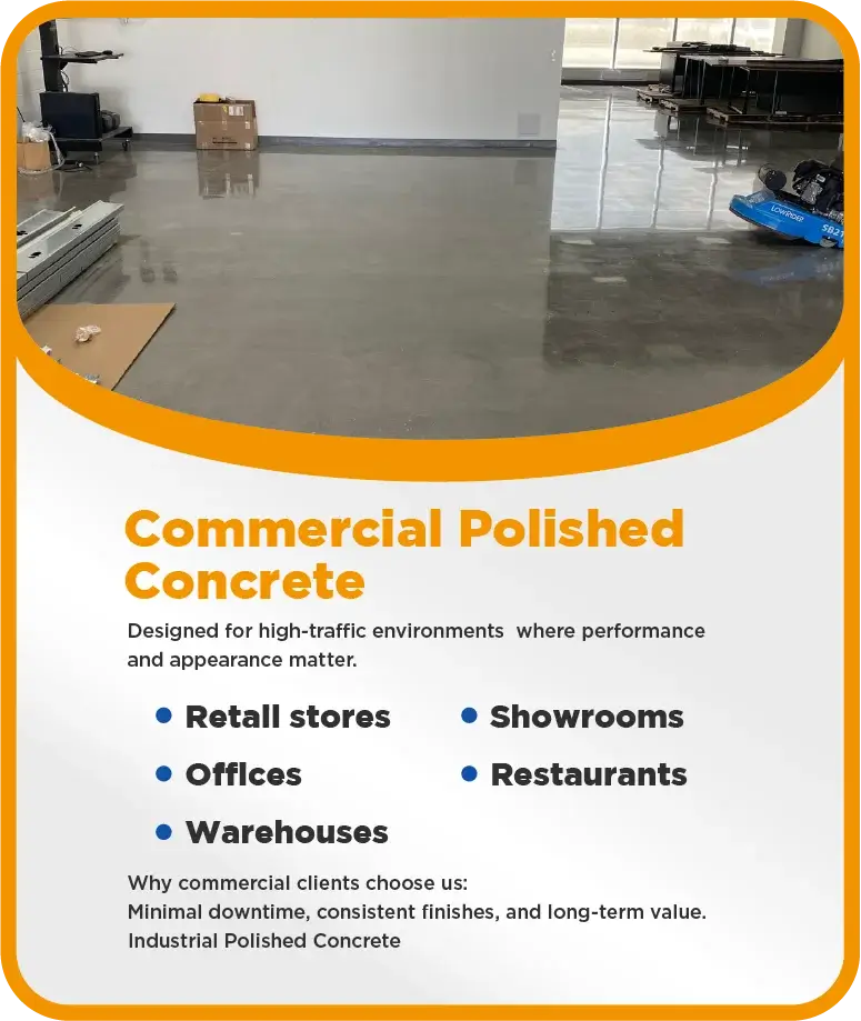 commercial polished - Polished Concrete